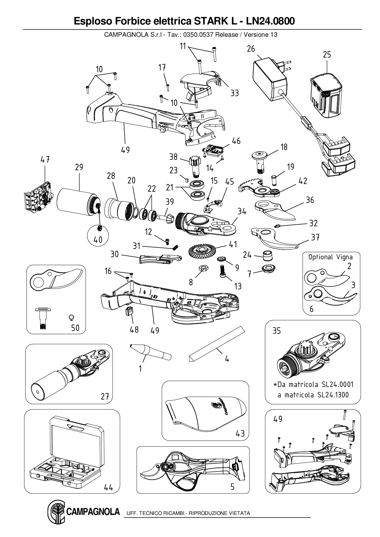 LN24.0800_Esploso Forbice elettrica STARK L